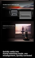 Projecteur laser DLP 4K JMGO O3 Ultra 3500-4000 lumens 4 Go 64 Go 3D intelligent à courte focale portable pour cinéma maison ou usage professionnel