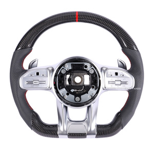 Volant en fibre de carbone amélioré compatible avec Mercedes Benz <span class=keywords><strong>Classe</strong></span> C E <span class=keywords><strong>G</strong></span> S V W205 W204 <span class=keywords><strong>C63</strong></span> W212 W213 W211 W222 W176 - Product Image 2