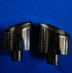 Embout d'échappement de voiture ovale Silencieux de voiture en acier inoxydable 304 Gorge de queue noire pour <span class=keywords><strong>Audi</strong></span> - Product Image 6