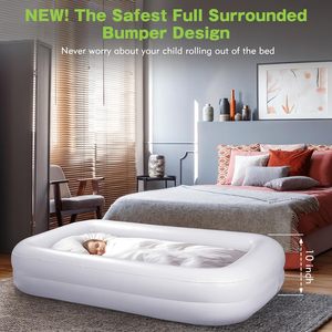 Cama Inflable de Viaje para Niños con Barandas de Seguridad para Niños Pequeños, para Acampar, Casa, Hotel - Product Image 3