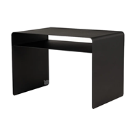 Table basse en acier allié de style euro-américain moderne, petite table d'appoint noire pour canapé, salon, du fabricant d'origine