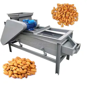 Almond hard shell and kernel separator machine almond shell breaker machine apricot shell cracking machine