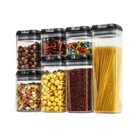 Boîte de conservation alimentaire à cinq compartiments, type presse, en plastique, sous vide, pour cuisine, avec fermeture facile, 1-2L, design moderne