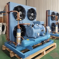 Unité de condensation à piston semi-hermétique refroidie par air, compresseur frigorifique pour la réfrigération des restaurants, haute productivité
