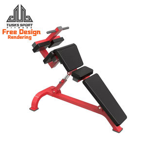 Banco de Ejercicios Ajustable para Abdominales, Inclinado y Plano, para Uso Profesional y Comercial con Pesas y Mancuernas - Product Image 1