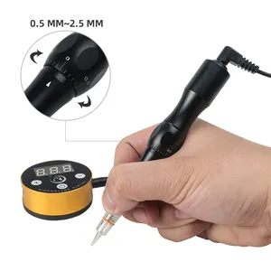 Stylo TattooMachine Rotatif Pour Maquillage Permanent Sourcils Lèvres MTS Microblading Kit avec Push-in Type Aiguilles microblading machine - Product Image 3