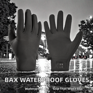 Guantes de Motocicleta BAX de Fibra de Carbono, Impermeables, Antideslizantes, Dedos Completos, Largos, para Ciclismo, Deporte y Actividades al Aire Libre, Venta al Por Mayor - Product Image 2