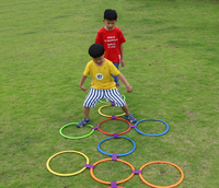 ZJFIT, entrenamiento de fútbol, anillos de agilidad, Círculo de entrenamiento físico, bucles rápidos, círculos ágiles, juego de anillos de salto de rayuela para niños