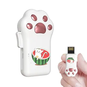 Hot Sale Cheap USB 2.0 Flash Drives 32 gb Wholesale 64g Cute Cat Paw Shape Animal Memory Stick Cartoon Pen Drive