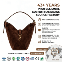 Sac seau de luxe en daim marron foncé pour femme, imperméable, antivol, avec crochet doré, sac à bandoulière souple, style hobo, marque personnalisée