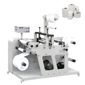 640 mm Busscuit Digital Roll To Roll Empty Label Snack Rewinding Make Slitting Machine Die Cutter And Inspection Table Rewinder