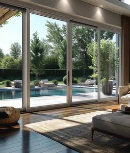 Trung Quốc bán chạy nhất ban công mỏng Khung bên ngoài nhôm trượt Patio cử<span class=keywords><strong>a</strong></span> cho ngôi nhà - Product Image 4