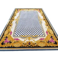 Tapis et moquettes de conception moderne 100% tapis de hall d'hôtel fait main en soie pour chambre à coucher