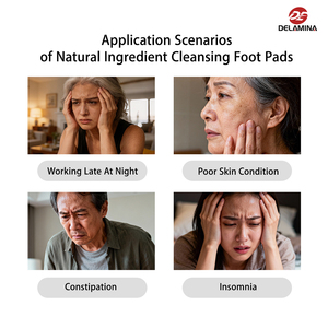 Natuurlijke Kruiden Bamboe Houtskool <span class=keywords><strong>Detox</strong></span> Voetpads Verbeteren Slaap & Verlichten Vermoeidheid 10 Pads/Doos OEM Geaccepteerd - Product Image 2