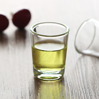 Lot de verres à shot réutilisables de 25 ml, 35 ml, 60 ml, transparents à rayures verticales, fond épais, pour Tequila et Whisky - Modèle Ting Yu TY-274