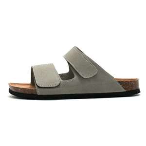 High Quality Men's Cork Foot-<b>bed</b> <b>Comfort</b> flat Sandals Open toe designer slippers Casual beach leather Men's outdoor sandals - Product Image 3