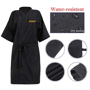Bata de Peluquería Impermeable con Logotipo Personalizado para Salón de Belleza y Spa, Kimono de Barbero - Product Image 5