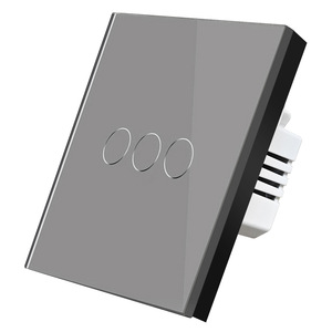 Touch <b>Switch</b> Tempered Glass 86mm Single Wire Control Concealed Mount With Iron Bracket <b>Sensor</b> <b>Switch</b> - Product Image 1