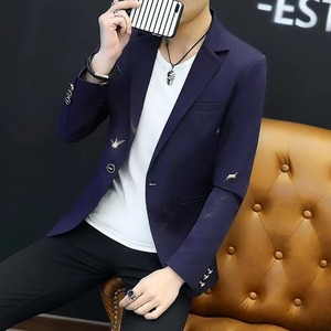 Blazer noir et violet pour homme, taille M-3XL, imprimé jacquard rose, coupe ajustée, blazer élégant, blazer décontracté pour affaires, fête, mariage, veste de <span class=keywords><strong>costume</strong></span> - Product Image 3