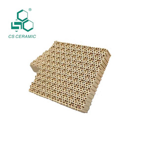 Plaque céramique <span class=keywords><strong>en</strong></span> nid d'abeille infrarouge 200x140x13 mm <span class=keywords><strong>en</strong></span> cordiérite et alumine pour cassette de cuisson industrielle au gaz - Product Image 6