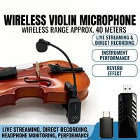 Système de microphone sans fil double VOXFULL KX562 2.4G avec deux émetteurs pour les performances live, l'enseignement et l'enregistrement