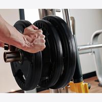 Ensemble d'haltères fixes Supro pour la compétition d'haltérophilie, plaques de poids pour haltérophilie