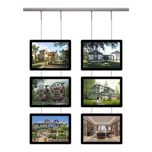 Litsign Vitrine promotionnelle rectangulaire d'intérieur, éclairée, double face, en acrylique ultra-transparent, format A4, avec éclairage <span class=keywords><strong>de</strong></span> fenêtre, pour affichage réel - Product Image 2