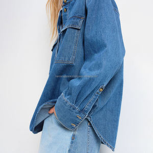 Nardon เสื้อยีนส์สไตล์ลำลองสำหรับผู้หญิง, เสื้อยีนส์ลำลองดีไซน์ใหม่ล่าสุด2025ขายดี - Product Image 3