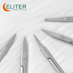 Eliter, venta al por mayor, herramientas de belleza, hoja curva clásica, tijeras para cutículas de acero inoxidable, tijeras para cutículas, tijeras para manicura y pedicura - Product Image 4