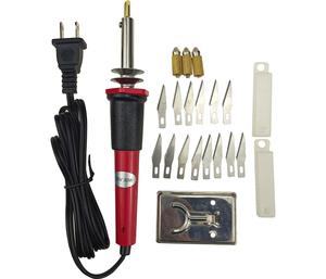 LX5017-Kit para quemar madera, herramienta creativa para soldar pirograbado con soporte para soldadura, 17 unidades - Product Image 1