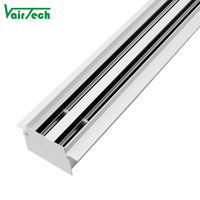 Diffuseur à fente linéaire caché HVAC pour panneau de gypse Diffuseur d'air linéaire Couvercle de climatiseur en aluminium