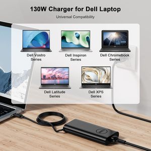 130W <strong>USB</strong> <strong>C</strong> Laptop <strong>Charger</strong> Compatible with <strong>Dell</strong> <strong>Precision</strong> 5570 5560 5550 5530 5760 5750 3560 Latitude 7410 7310 7210 9410 9510 - Product Image 3