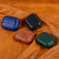 Étui de protection antichoc en cuir PU grain crocodile de luxe avec cordon anti-chute pour 2/Pro/1 et 4/3/2, protection intégrale