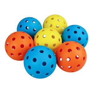 Adults Indoor & Outdoor Sports <b>Trainer</b> Set with 26 & 40 Holes Glass Fiber Racket & Thick Honeycomb Board Pickball Made Plastic - Product Image 1