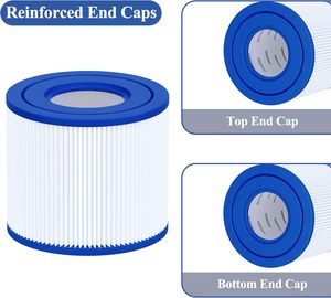 Filtre en plastique Cryspool de type D compatible avec les évasions d'été Vagues d'été P57100102 P57000104 Lot de 4 filtres de <span class=keywords><strong>piscine</strong></span> Support OEM - Product Image 4