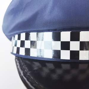 Sombreros de oficial de policía, sombrero de policía azul marino para fiesta de disfraces, sombreros de uniforme de Cosplay de Halloween para hombres, mujeres y niños - Product Image 4