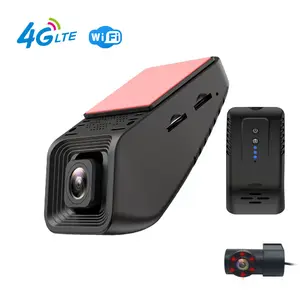 Pemantauan Video jarak jauh, Sim 4G Mobil DVR tanpa kamera layar, koneksi Wifi, kamera ganda, pelacak GPS