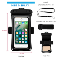 Offre Spéciale Sports Nautiques Gonflable PVC ÉTANCHE Téléphone Portable Pochette Clip ABS Sac de Téléphone Portable flottant Sac Étanche Pour IPhone