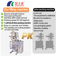 Machine de remplissage automatique complète personnalisée de sachets de vin liquides de forme irrégulière de sacs d'emballage de sauce machine d'emballage de scellage