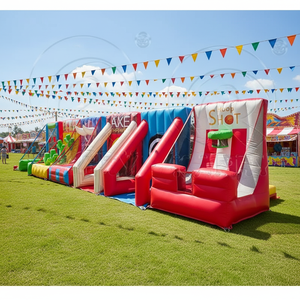 Jeu <span class=keywords><strong>de</strong></span> tir au football gonflable pour parc d'attractions avec souffleur, utilisation commerciale en location, jeu <span class=keywords><strong>de</strong></span> lancer <span class=keywords><strong>de</strong></span> <span class=keywords><strong>hache</strong></span> gonflable - Product Image 2