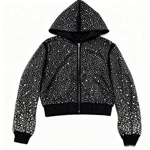 شعار مخصص جودة عالية غسلها هوديي الرجال 500gsm الفاخرة تيري القطن هوديي الراين الراحة فضفاض السائبة هوديي - Product Image 2