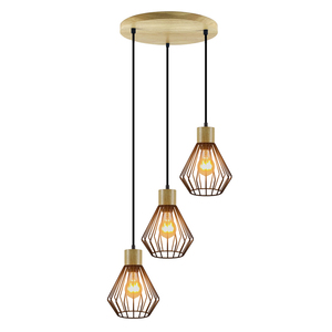 <strong>Cage</strong> Pendant Lamp Modern Nordic Home Indoor Living Room Chandelier Pendant <strong>Light</strong> for Country Home Office - Product Image 2
