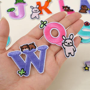 Оптовая цена, симпатичный термопресс для вышивки, маленькие A-Z нашивки с изображением животных для детей, сумка, шапка, одежда - Product Image 2