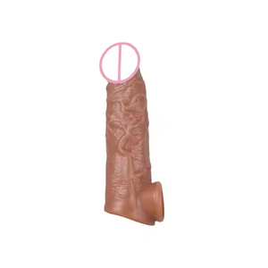 Hochwertige Silikon männliche Penis Extender Wieder verwendbare TPE <span class=keywords><strong>Adult</strong></span> Sexspielzeug Mini Massage Pistole Dildos Kondome für Männer - Product Image 4
