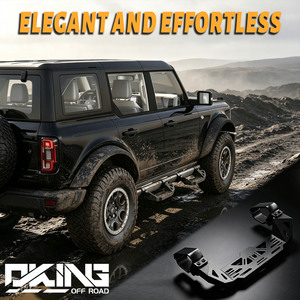 Estribos Laterales para <span class=keywords><strong>Ford</strong></span> <span class=keywords><strong>Bronco</strong></span>, de Aleación de Aluminio 7075, Capacidad de Carga de 650 lb, Accesorios para Deslizamiento en Roca Todoterreno - Product Image 1