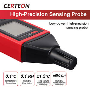 Medidor Portátil de Punto de <span class=keywords><strong>Rocío</strong></span> Sensor Digital de Temperatura y Humedad -10°C a 50°C para Casa Laboratorio Invernadero - Product Image 4