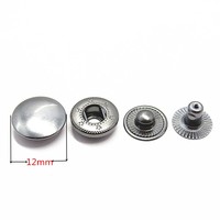 Bouton pression en métal en gros usine 15MM pièces de ressort en laiton personnalisées bouton pression pour accessoires de vêtement