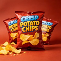 Sachet Doypack à Fermeture Zip Refermable Personnalisé en Feuille Alimentaire Haute Barrière Anti-Oxygène pour Chips et Snacks