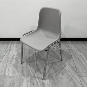 Chaise d'étudiant Ergonom colorée empilable salle de réunion de conférence lien d'aéroport chaise d'école de liaison en plastique avec crochet - Product Image 2