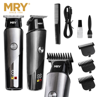 Cortadora de Pelo Profesional MRY para Hombre, Cuchilla en T de 0MM, Recargable, Impermeable, Máquina para Cortar el Cabello, Recortadora de Barba